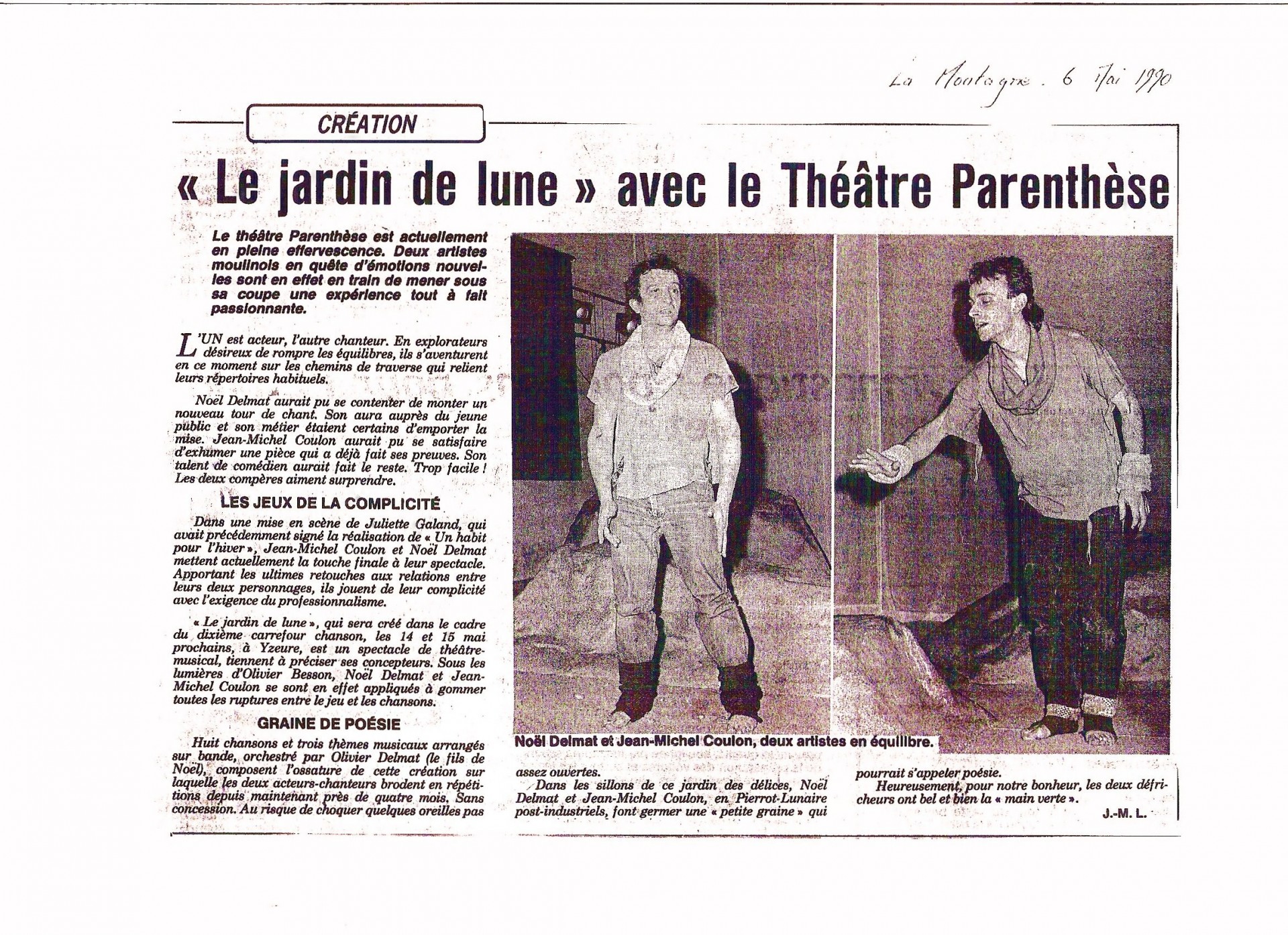 Article  La Montagne 6 mai 1990